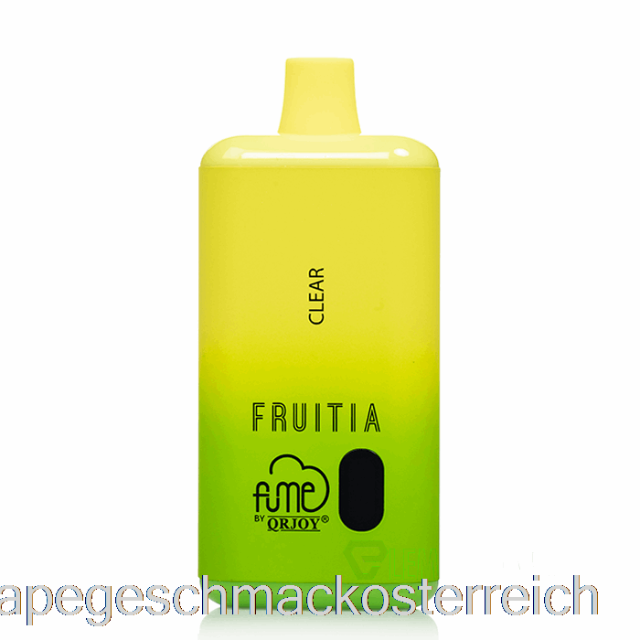Fruitia X Fume 8000 Einwegartikel Mit Klarem Vape-Geschmack
